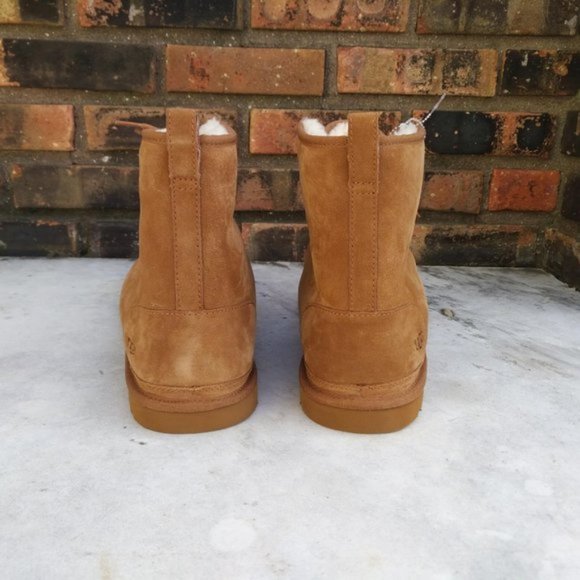 UGG HARKLEY SUEDE BROWN WOOL MENS BOOTS SIZE 18 main image 2